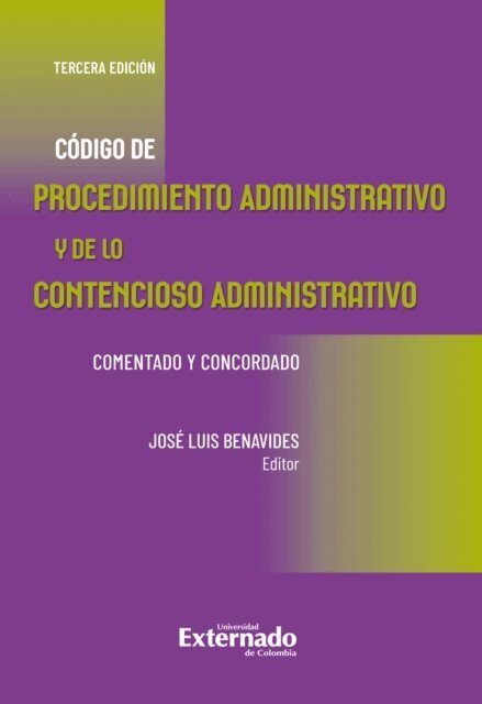 Jose Luis Benavides - Código de procedimiento administrativo y de lo contencioso administrativo, E-bok. Tillgänglighet: Lägg i varukorg