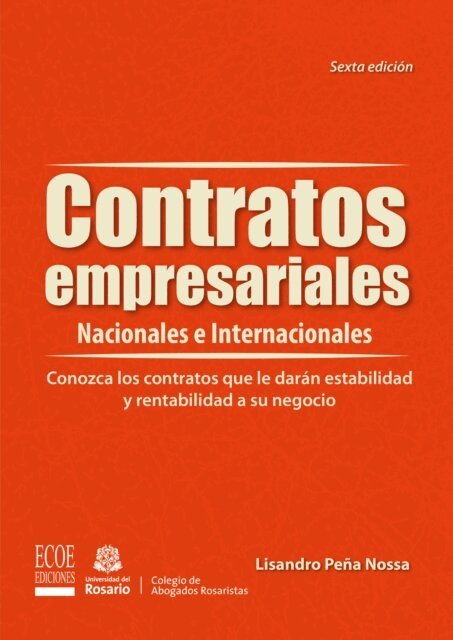 Lisandro Pena Nossa - Contratos empresariales- 6ta edicion, E-bok. Tillgänglighet: Lägg i varukorg
