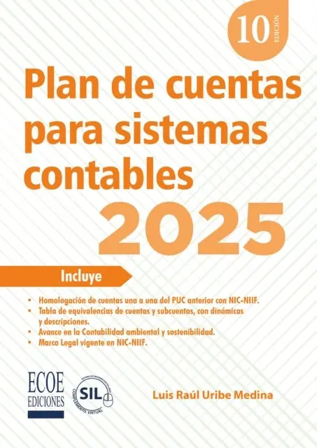Luis Raul Uribe Medina - Plan de cuentas para sistemas contables 2025 – 10ma edición, E-bok. Tillgänglighet: Lägg i varukorg