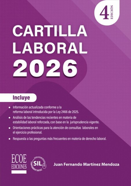 Juan Fernando Martinez Mendoza - Cartilla laboral 2026, E-bok. Tillgänglighet: Lägg i varukorg
