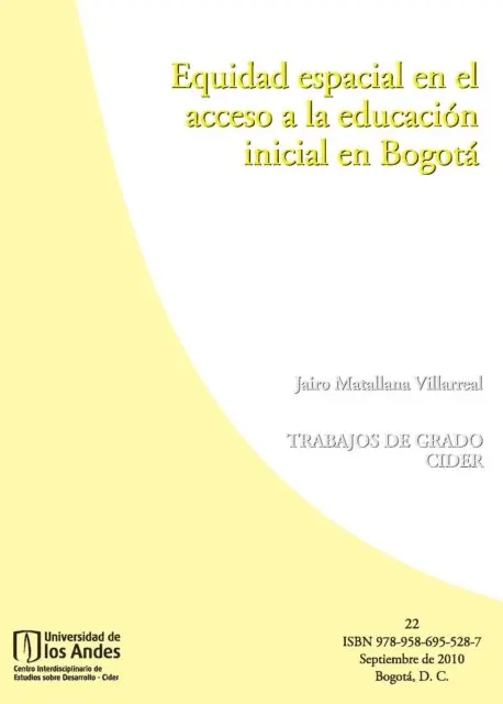 Jairo Matallana Villarreal - Equidad espacial en el acceso a la educación inicial en Bogotá, E-bok. Tillgänglighet: Lägg i varukorg