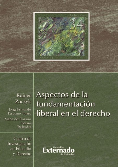Rainer Zaczyk - Aspectos de la fundamentación liberal en el derecho, E-bok