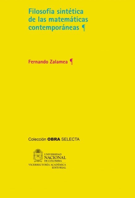 Fernando Zalamea - Filosofía sintética de las matemáticas contemporáneas, E-bok