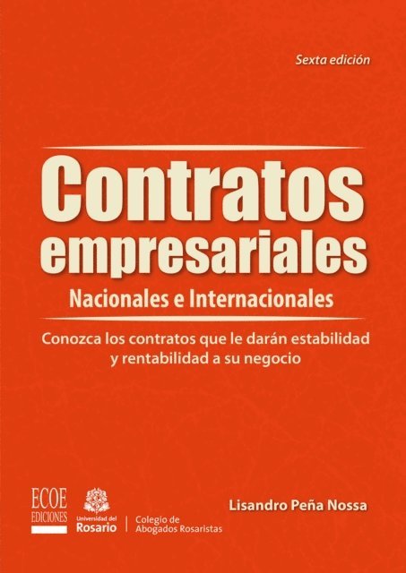 Lisandro Pena Nossa - Contratos empresariales- 6ta edición, E-bok. Tillgänglighet: Lägg i varukorg