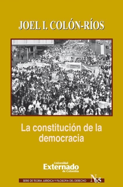Joel Colon Rios - La constitución de la democracia, E-bok