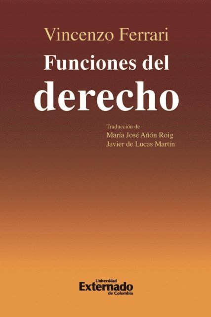 Vincenzo Ferrari - Funciones del derecho, E-bok