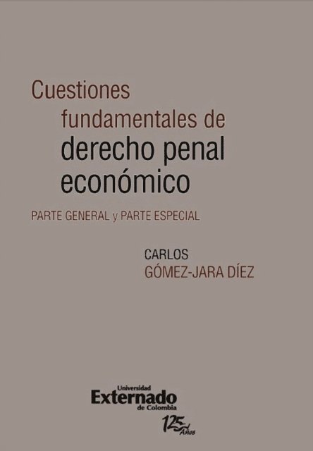 Carlos Gomez - Cuestiones fundamentales de derecho penal económico. Parte general y parte especial, E-bok