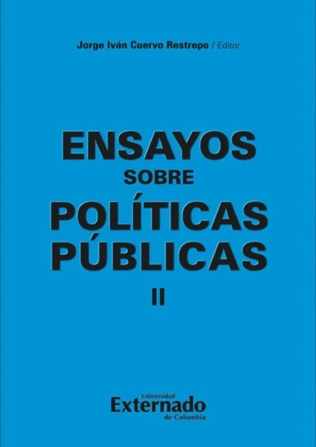 Jorge Ivan Cuervo R - Ensayos sobre políticas públicas II, E-bok