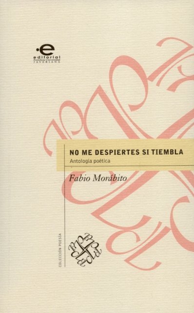 Fabio Morabito - No me despiertes si tiembla, E-bok
