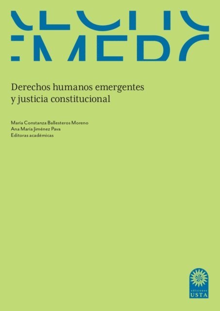 Ana Maria Jimenez Pava, Maria Constanza Ballesteros Moreno - Derechos humanos emergentes y justicia constitucional, E-bok