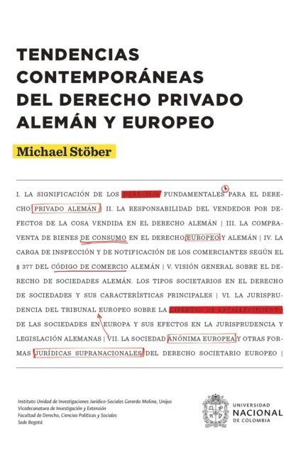 Michael Stober - Tendencias contemporaneas del derecho privado aleman y europeo, E-bok