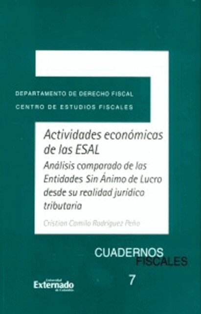 Cristian Camilo Rodriguez Pena - Actividades economicas de las ESAL, E-bok