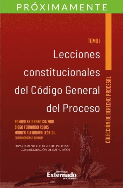 Monica Alejandra Leon Gil, Diego Gernando Rojas, Ramiro Bejarano Guzman - Lecciones constitucionales del código general del proceso. Tomo I, E-bok