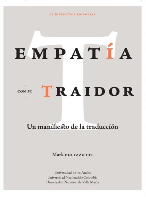 Mark Polizzotti - EMPATÍA CON EL TRAIDOR, E-bok