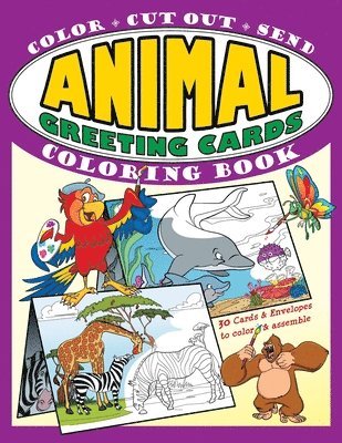 MD Whalen - Animal Greeting Cards Coloring Book, Häftad
