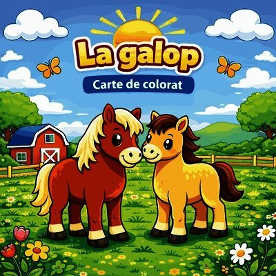 La galop Carte de colorat