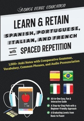 Adros Verse Education S R L - Learn & Retain Spanish, Portuguese, Italian, and French with Spaced Repetition, Häftad