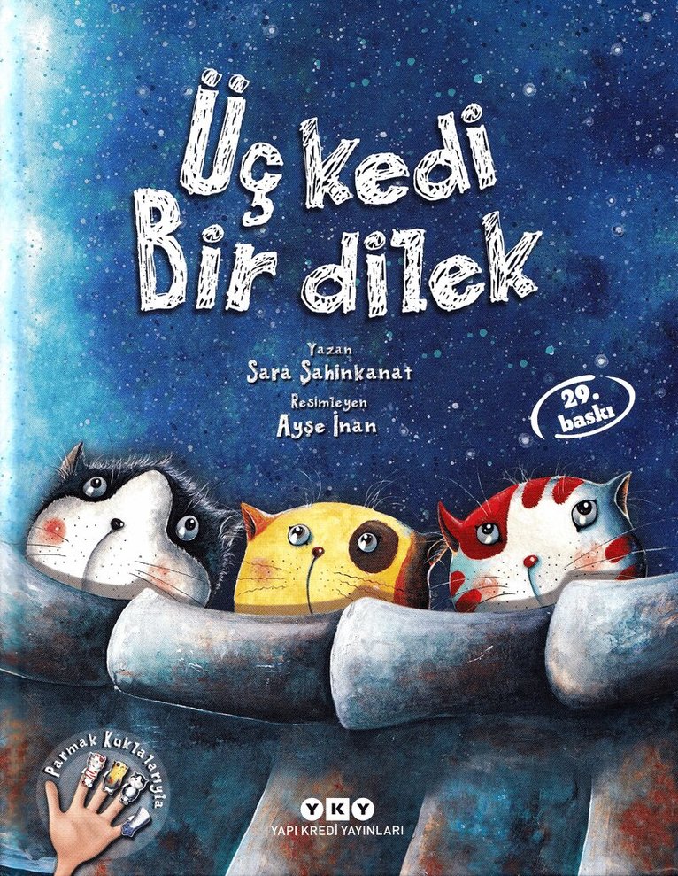 Sara Şahinkanat - Tre katter önskar en önskan (Turkiska), Inbunden