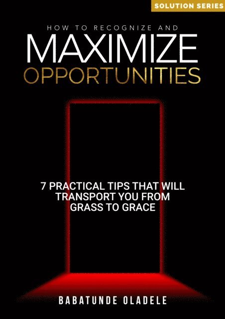 Babatunde Oladele - How to Recognize and Maximise Opportunities, E-bok