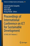 Proceedings of International Conference on ICT for Sustainable Development