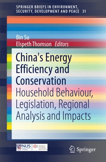 Elspeth Thomson, Bin Su - China's Energy Efficiency and Conservation, E-bok