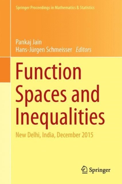 Hans-Jurgen Schmeisser, Pankaj Jain - Function Spaces and Inequalities, E-bok