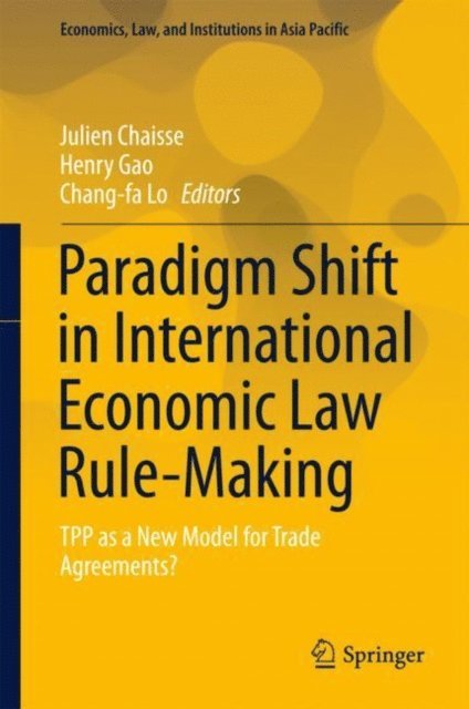 Chang-fa Lo, Henry Gao, Julien Chaisse - Paradigm Shift in International Economic Law Rule-Making, E-bok
