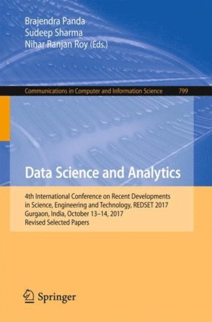 Nihar Ranjan Roy, Sudeep Sharma, Brajendra Panda - Data Science and Analytics, E-bok