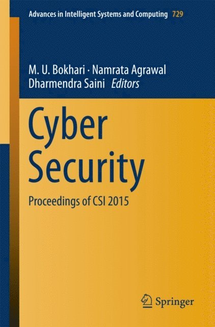 Dharmendra Saini, Namrata Agrawal, M. U. Bokhari - Cyber Security, E-bok