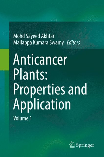 Mallappa Kumara Swamy, Mohd Sayeed Akhtar - Anticancer plants: Properties and Application, E-bok