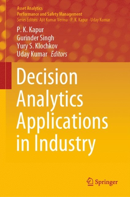 Uday Kumar, Yury S. Klochkov, Gurinder Singh, P. K. Kapur - Decision Analytics Applications in Industry, E-bok