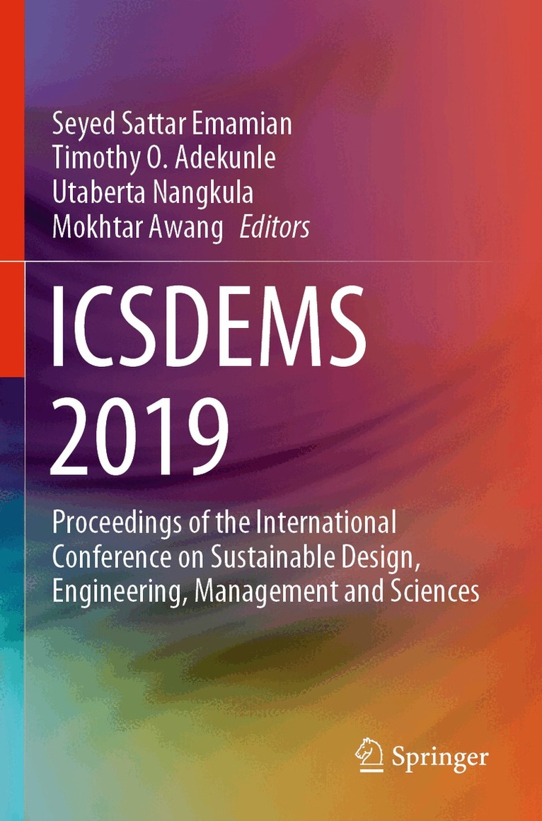 Seyed Sattar Emamian, Timothy O. Adekunle, Utaberta Nangkula, Mokhtar Awang - ICSDEMS 2019, Häftad