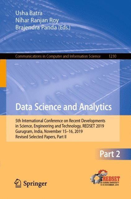 Brajendra Panda, Nihar Ranjan Roy, Usha Batra - Data Science and Analytics, E-bok