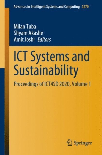Amit Joshi, Shyam Akashe, Milan Tuba - ICT Systems and Sustainability, E-bok
