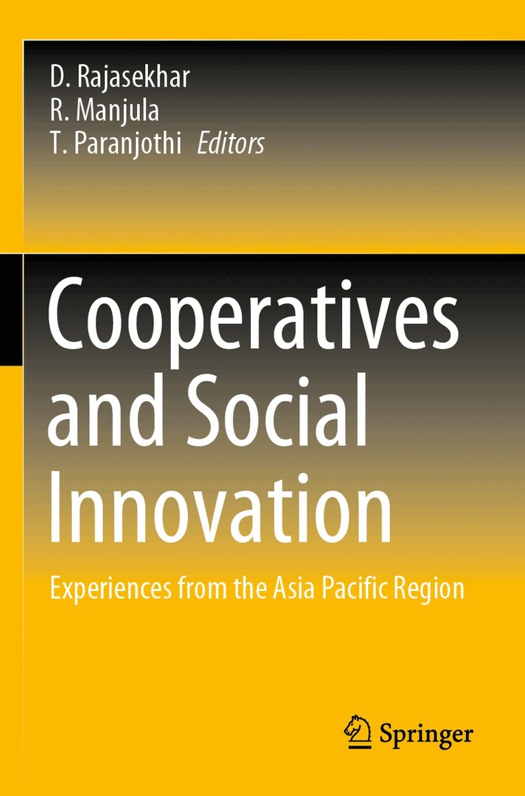 D. Rajasekhar, R. Manjula, T. Paranjothi - Cooperatives and Social Innovation, Häftad