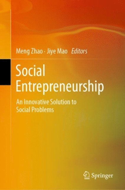 Jiye Mao, Meng Zhao - Social Entrepreneurship, E-bok