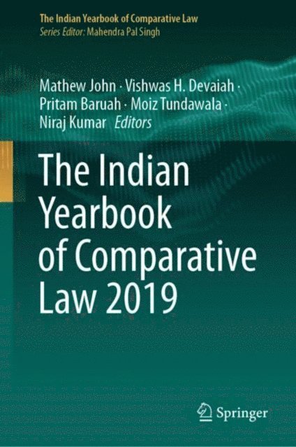 Niraj Kumar, Moiz Tundawala, Pritam Baruah, Vishwas H. Devaiah, Mathew John - Indian Yearbook of Comparative Law 2019, E-bok