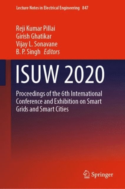 B. P. Singh, Vijay L. Sonavane, Girish Ghatikar, Reji Kumar Pillai - ISUW 2020, E-bok