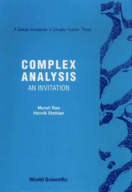 Stetkaer Henrik Stetkaer, Rao Murali Rao - Complex Analysis: An Invitation, E-bok