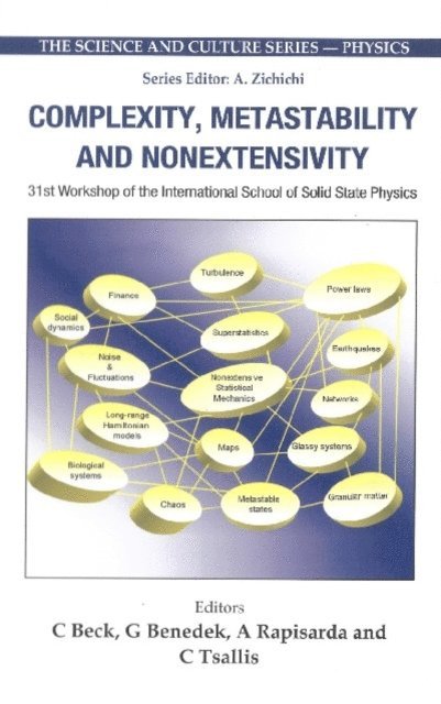 Beck Christian Beck, Benedek Giorgio Benedek, Rapisarda Andrea Rapisarda, Tsallis Constantino Tsallis - Complexity, Metastability And Nonextensivity - Proceedings Of The 31st Workshop Of The International School Of Solid State Physics, E-bok