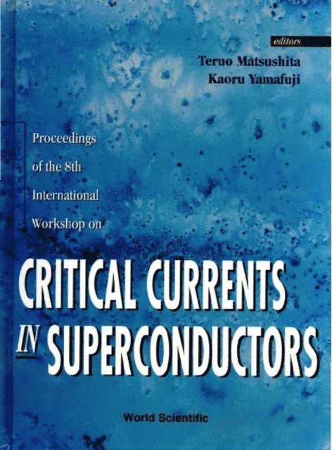 Yamafuji Kaoru Yamafuji, Matsushita Teruo Matsushita - Critical Currents In Superconductors - Proceedings Of The 8th International Workshop, E-bok