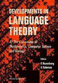 Developments In Language Theory: At The Crossroads Of Mathematics, Computer Sci And Biology