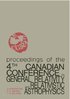 General Relativity And Relativistic Astrophysics - Proceedings Of The 4th Canadian Conference