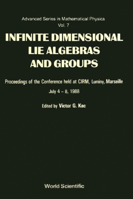 Kac Victor G Kac - Infinite Dimensional Lie Algebras And Groups, E-bok