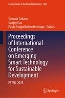 Subrata Sahana, Sanjoy Das, Paulo Sergio Rufino Henrique - Proceedings of International Conference on Emerging Smart Technology for Sustainable Development, Inbunden