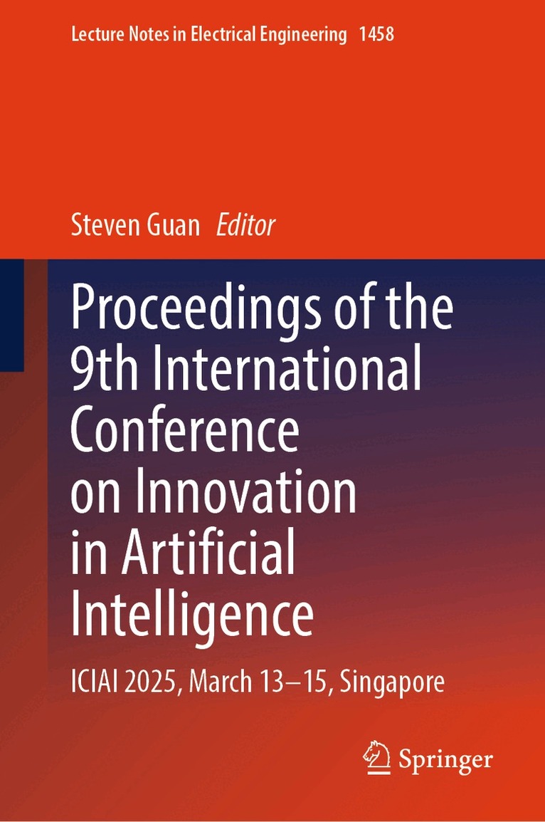 Steven Guan - Proceedings of the 9th International Conference on Innovation in Artificial Intelligence, Inbunden