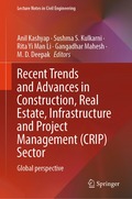 Recent Trends and Advances in Construction, Real Estate, Infrastructure and Project Management (CRIP) Sector