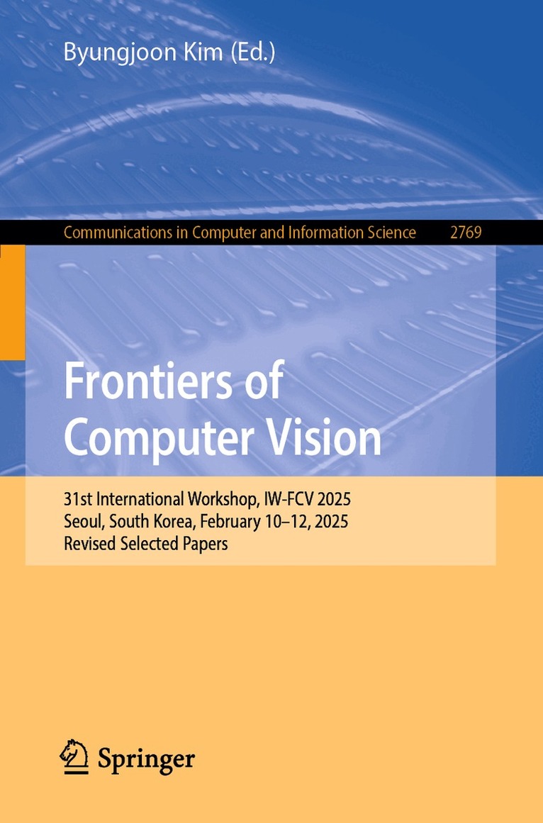 Byungjoon Kim - Frontiers of Computer Vision, Häftad