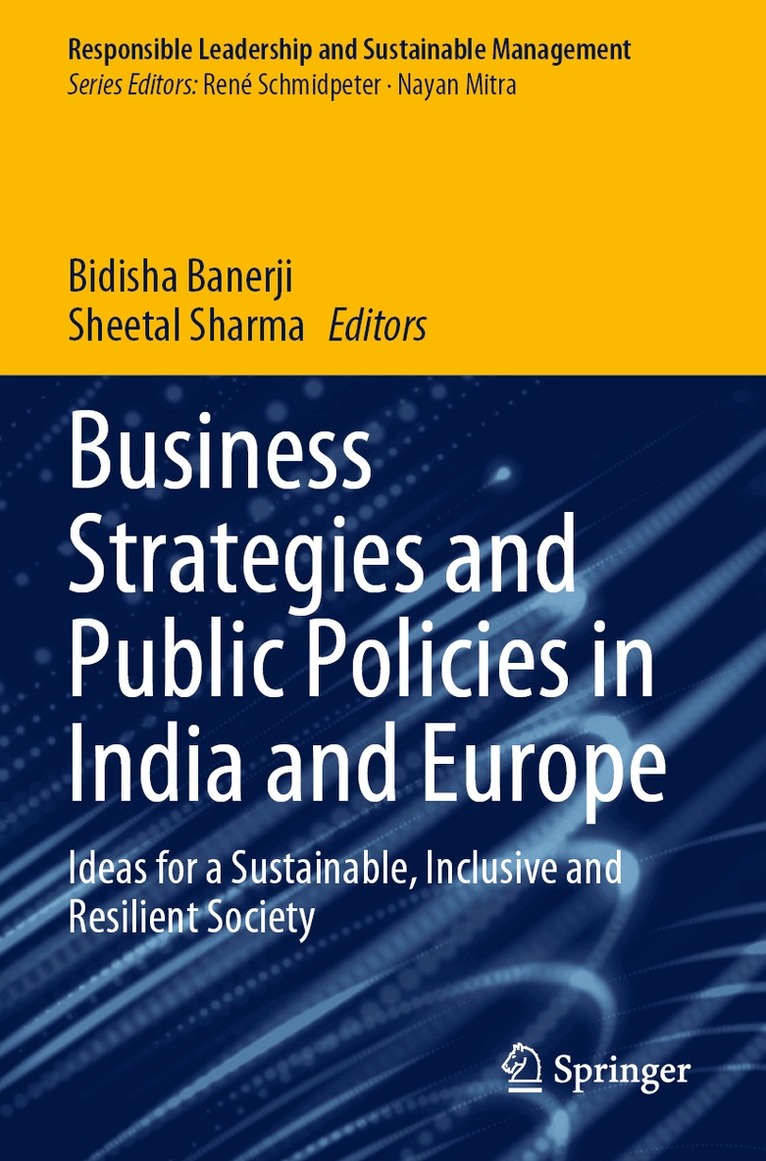 Bidisha Banerji, Sheetal Sharma - Business Strategies and Public Policies in India and Europe, Häftad