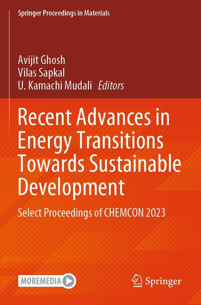 Avijit Ghosh, Vilas Sapkal, U. Kamachi Mudali - Recent Advances in Energy Transitions Towards Sustainable Development, Häftad. Tillgänglighet: Lägg i varukorg